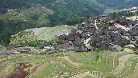 航拍贵州黔东南从江加榜梯田（原视频）