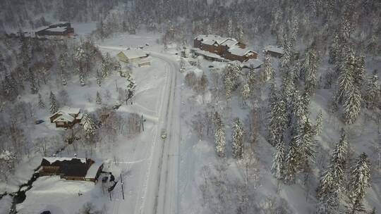 日本北海道大雪山国家公园森林公路