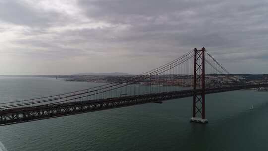 4月25日特茹河大桥里斯本视频素材模板下载