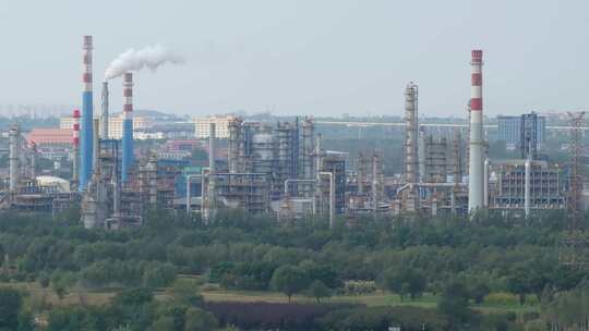 城市 工业 环境污染 中国石油 壳牌视频素材模板下载