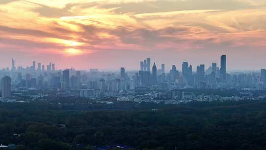 南京钟山风景区与城市风光