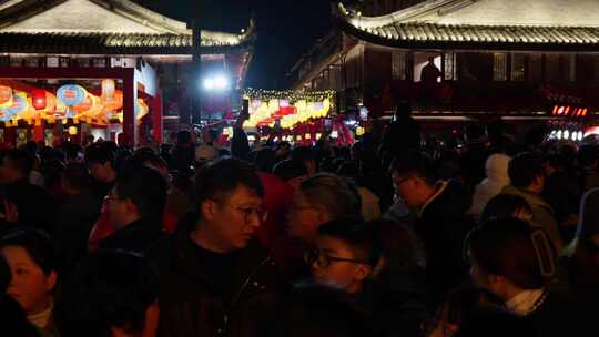 4k台州路桥十里长街元宵夜景