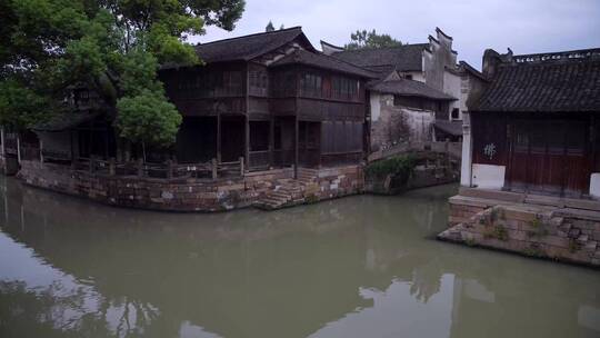 浙江嘉兴乌镇东栅江南水乡风景4K视频合集