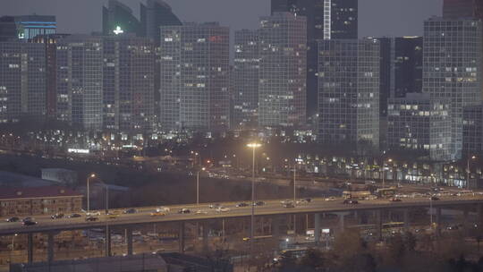 城市夜景车流 都市夜景