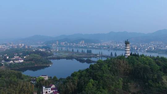 富春江江南水乡风景视频