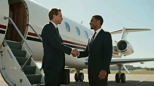 商务合作握手企业成功概念视频