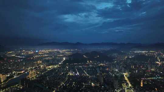 温州世茂大厦夜景航拍