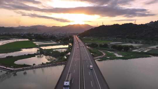 高速公路风景视频