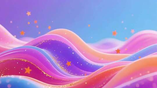 梦幻彩带飘带动画背景合集