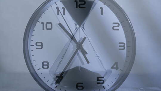 时钟光影艺术时间流逝意境空镜
