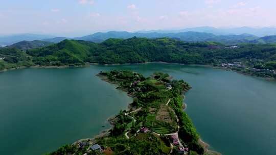 陕西安康瀛湖景区 汉江河流