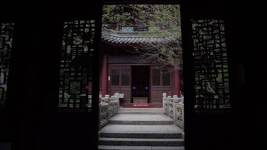 杭州飞来峰韬光寺建筑风景