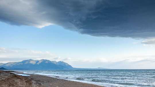 海滩，风景如画，希腊，海