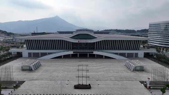 福建莆田国际会展中心航拍