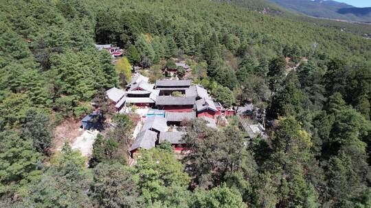 丽江玉峰寺航拍