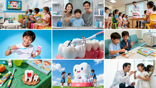 爱牙日儿童口腔健康护理 儿童爱牙护齿宣传