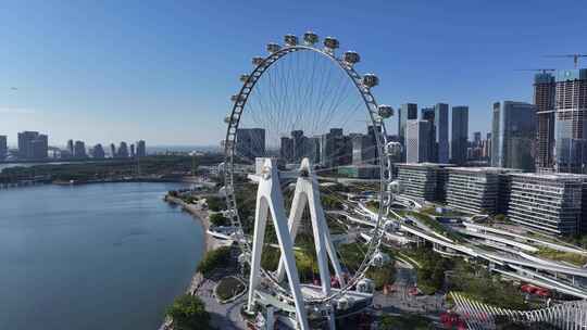 深圳欢乐港湾摩天轮航拍