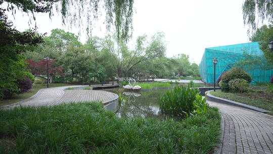 武汉硚口区园博园哈尔滨园风景