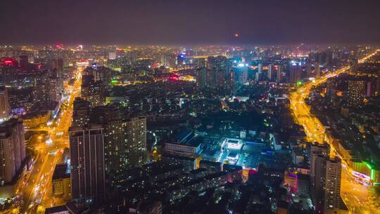 合集城市夜景交通航拍移动延时