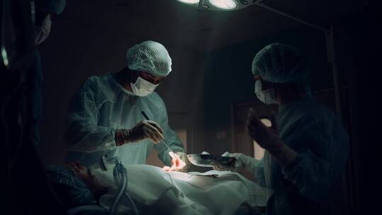 外科医生在做手术视频素材模板下载