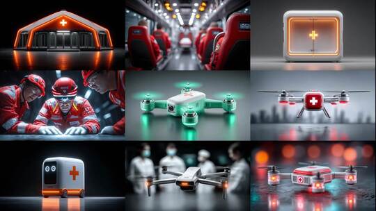 智慧医疗急救前沿科技救援高清在线视频素材下载