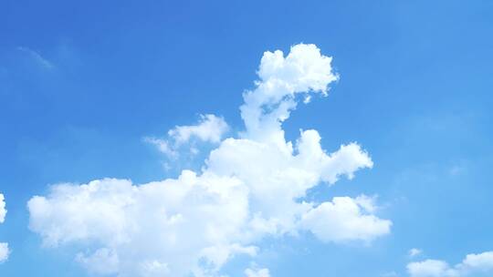 蓝天白云天空云延时小清新夏天云朵飘动云层