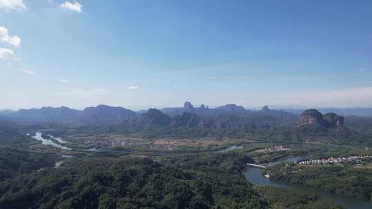 祖国大好河山广东丹霞山5A景区航拍