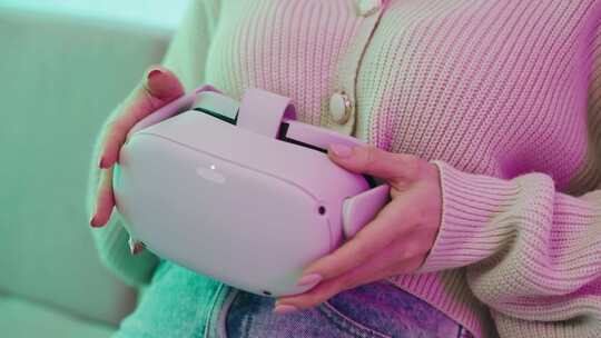 女人， Vr，虚拟现实，护目镜