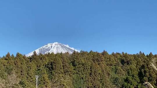 雪山的低角度拍摄