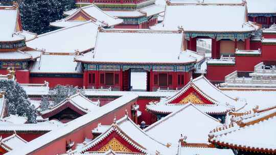 北京故宫紫禁城雪景