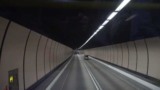 香港隧道内场景视频素材模板下载