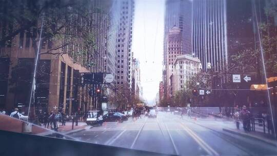 未来科技感城市幻图文展示宣传片AE模板