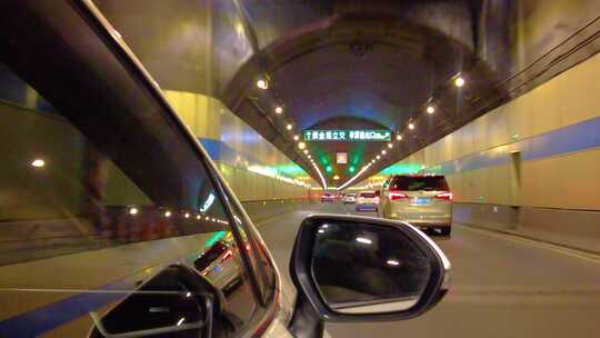 汽车在隧道里行驶视频素材视频素材模板下载