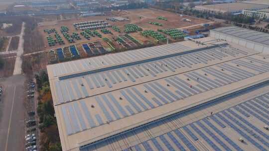 工厂太阳能电池板