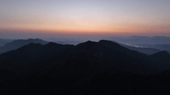 山川日出4k航拍