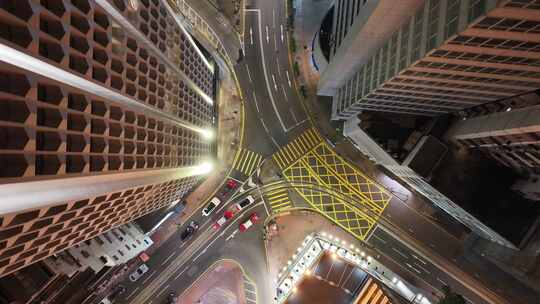 香港东区鲗鱼涌夜景航拍