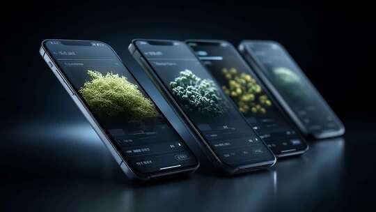 手机应用展示微生物科研创新界面