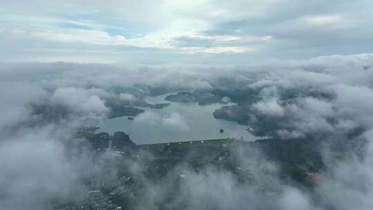 深圳水库云海航拍