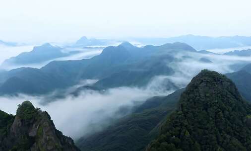 黄山 航拍黄山 黄山迎客松合集 黄山景色