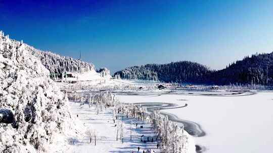 丰都南天湖、雪山，南方的冬天、局部冷