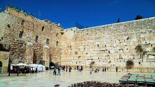 耶路撒冷的哭墙广场