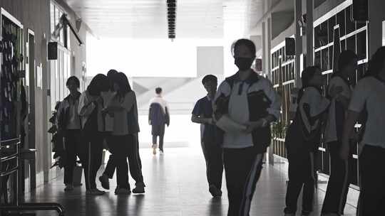 学校里学生的日常学习生活