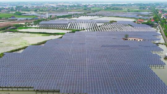 4K新农村光伏发电太阳能新能源合集