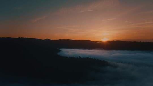 雾，山，霾，天空