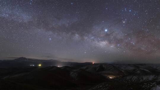 川西雅拉神山自然星空延时