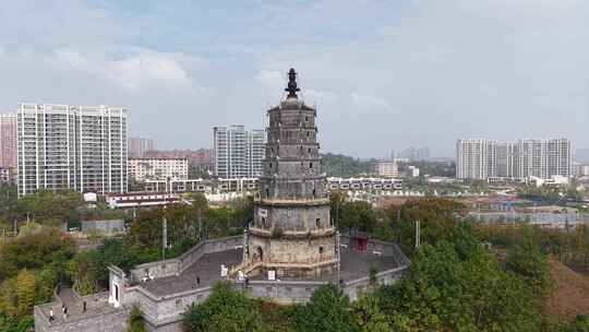 湖南衡阳来雁塔地标建筑航拍