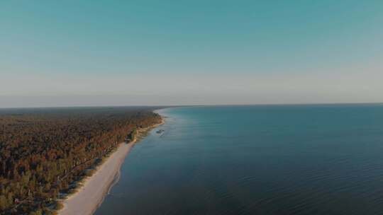 航拍海景海岸线