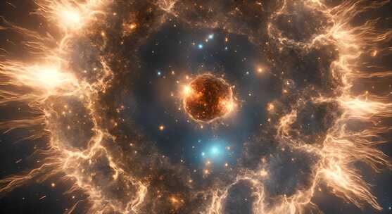 宇宙爆炸中子原子宇宙粒子引力星云