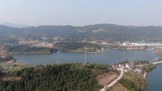 航拍自然风光山川河流