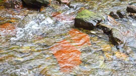 农村大山河流溪水水流小溪山涧